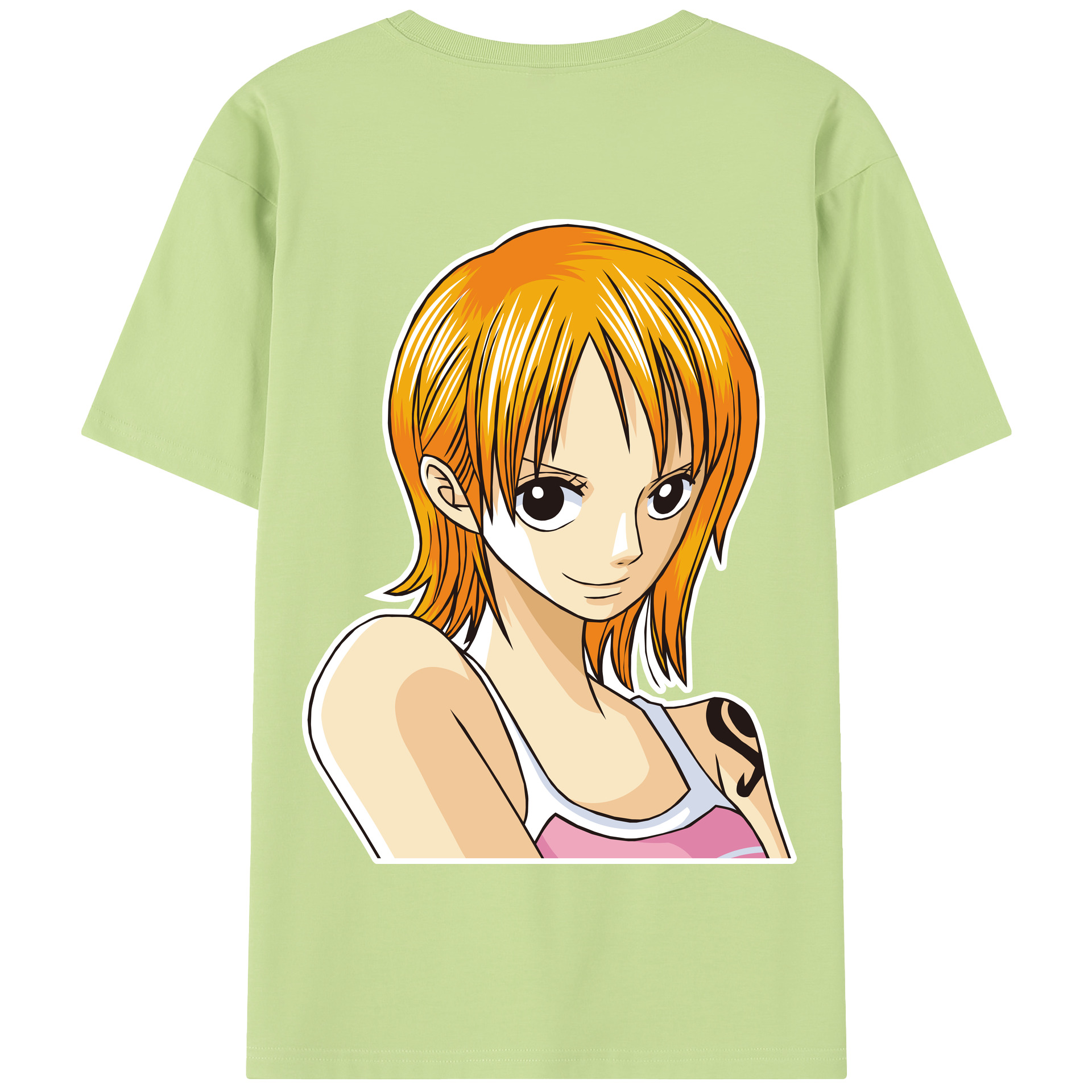 ワンピース ナミ ONE PIECE Nami 綿100％半袖Tシャツ（背面プリント）